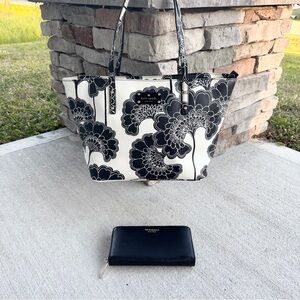 Kate Spade Floral Tote Bag and Wallet